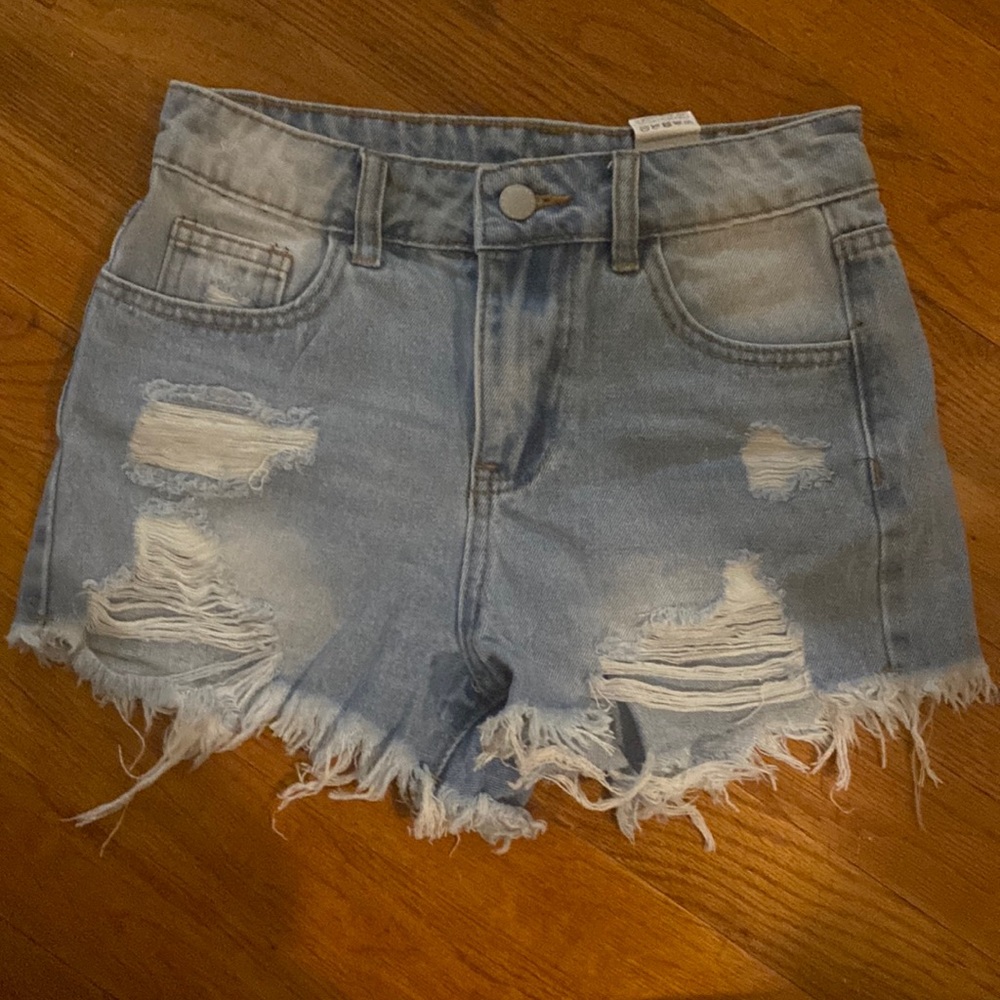 demin blue jean shorts!